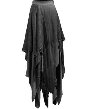 Zhenabia Neutrals Bia Skirt Charcoal - Black