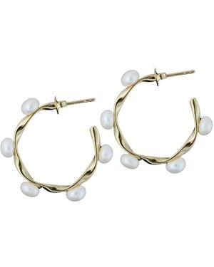 Chiara Tedeschi Jewellery Bouton Hoops - Metallic