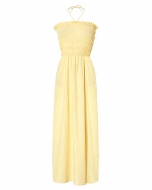 Par & Escala Par Strapless Dress - Yellow
