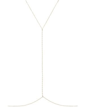 La Soula Jewelry Neutrals Paloma Body Chain - White