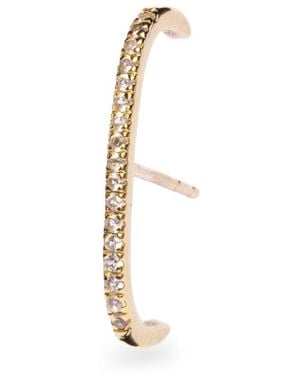 Zohreh Sapphire Pave Suspender Earring 14K Vermeil - Metallic