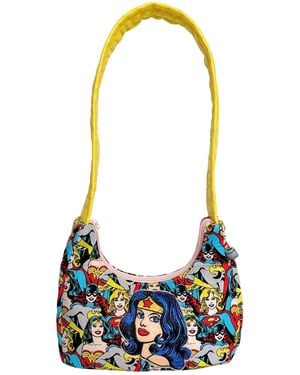 Couture to Your Door Upcycled Wonder Baguette Bag - Blue