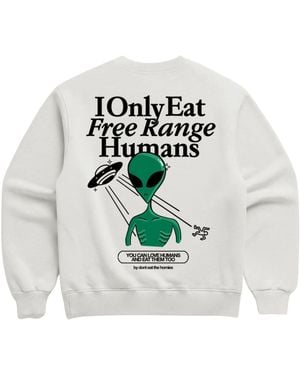 Dont Eat the Homies Alien Crewneck - White