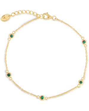 Beyjou Mini Gem Chain Bracelet - Metallic