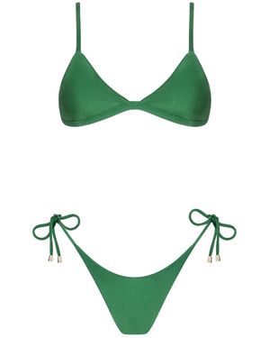 Acuarela Brand Royale Triangle Brazilian Bikini Set – - Green