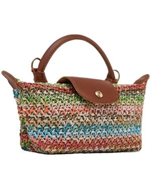 Springmoonatelier Neutrals Mini Straw Colourful Crossbody Bag - Multicolour