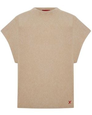 Pcfg Neutrals Daydreamers Acid Wash Sleeveless Tee - Natural
