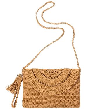 SJW BAGS LONDON Neutrals Grace Hand Crochet Bag - Metallic