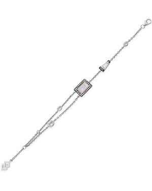 SALLY SKOUFIS Polarity Bracelet With Natural Diamond & Moonstone - Metallic