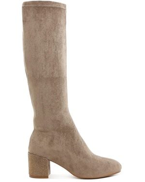 Rag & Co Neutrals Sinaloa Microfiber Knee High Boots - Brown