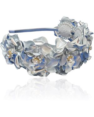 PINAR OZEVLAT Camellia Tiara - Blue
