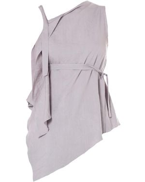 Metamorph Neutrals Sleeveless Asymmetric Top - Purple