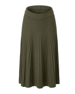 At Last Maplewood Knitted Skirt - Green