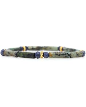 Shar Oke African & Sapphire Bracelet - Green
