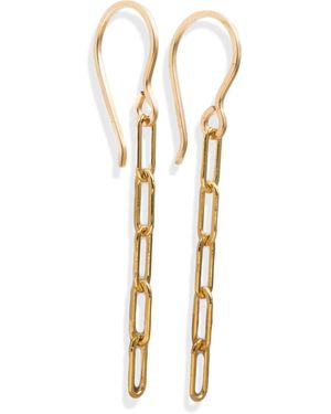 Kate Koel Paperclip Chain Earrings - Metallic
