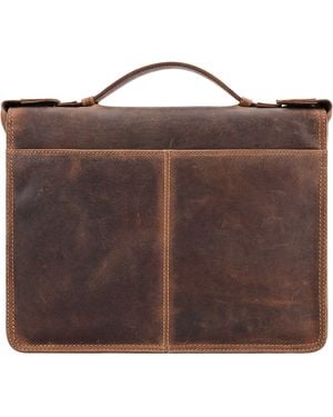 Lloyd Baker Pune Distressed Leather Bag - Brown