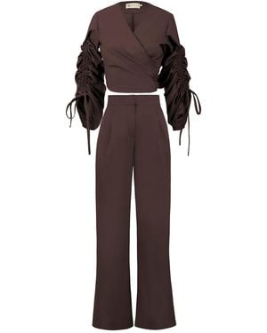 ALINA CERNĂTESCU Renata Set - Brown