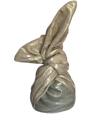 Romer Millinery Twisturban Turban - Metallic