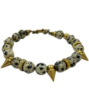 Rachel Nathan On Point: Dalmatian Japser Bracelet - Green