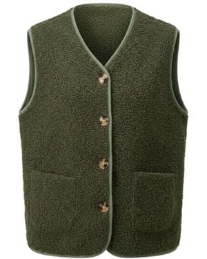 At Last Boucle Gilet - Green