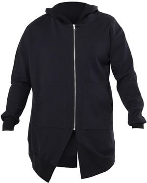Metamorph Asymmetric Zip Hoodie - Blue