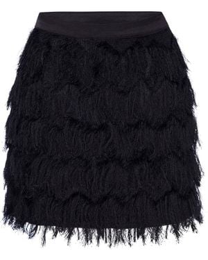 LAHIVE Levi Fringe Skirt - Black