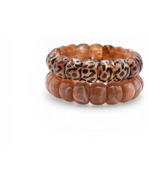 Miss Cecilia Aria Beaded Bracelet Set - Brown