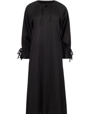 Lou&Up (Formerly Loup Clothing) Linear Cotton Maxi - Black