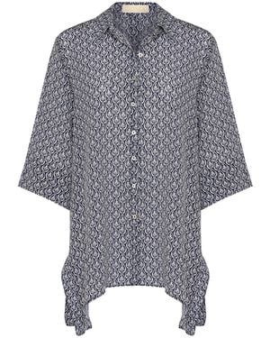 Guinea London Pure Silk Summer Top - Gray