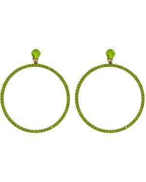 Vickisarge The Jumbo Hoop Earrings - Black