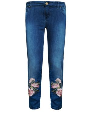 My Pair Of Jeans Pink Flower Boyfriend - Blue