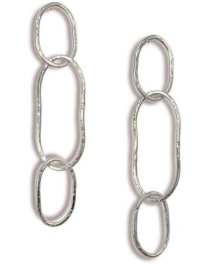 Jaredjamin Shackle Link Dangle Post Earrings - White