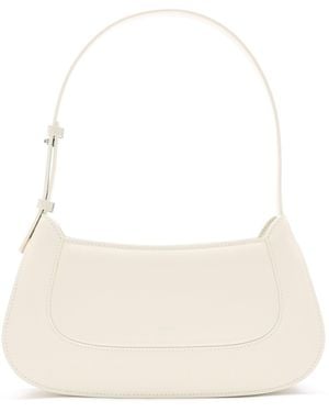 Amy Lynn Dakota Shoulder Baguette Bag - White