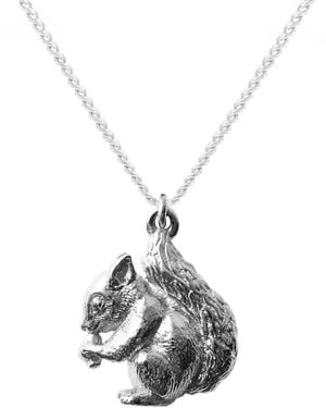 Lee Renee Baby Squirrel Necklace – Small - Metallic