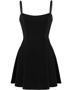 Sanctumum Nora Strap Mini Dress With Open Back - Black