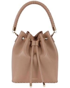 Saonara Brand Neutrals Bucket Bag Moka Leather - Brown