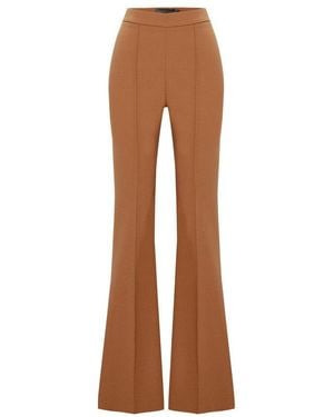 Exquise Regular Pleated Straight Cut Pants - Brown