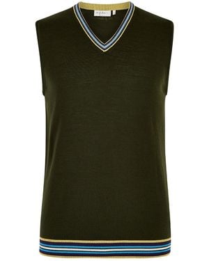 MG Rivers Extrafine Merino Tank Top - Green