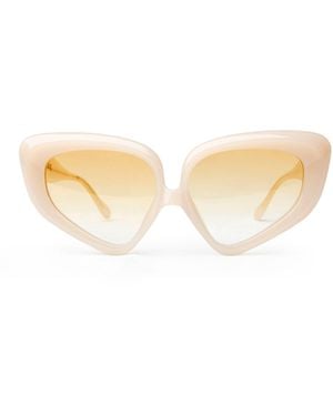 Loop and Egg Sunglasses L A G Two Cream - Natural