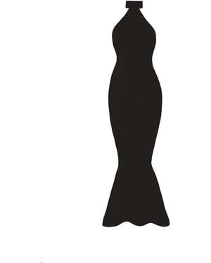 Vestiaire d'un Oiseau Libre Open Back Midi Dress - Black