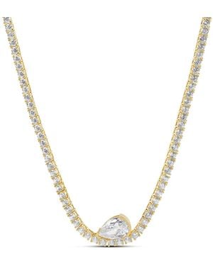 SHYMI Floating Pear Tennis Necklace - Metallic
