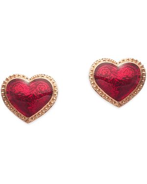 Grosse Enamel Heart Earrings, Series Pop Heart - Red