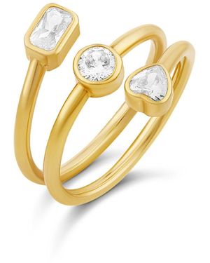 SHYMI Multi Shape Spiral Ring - Metallic