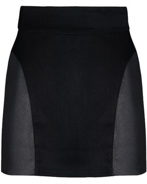 Vestiaire d'un Oiseau Libre Sheer Side Skirt - Black