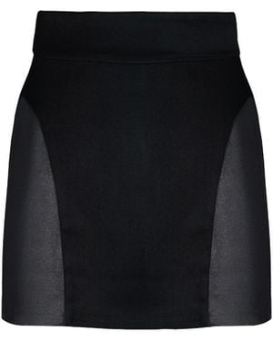 Vestiaire d'un Oiseau Libre Sheer Side Skirt - Black
