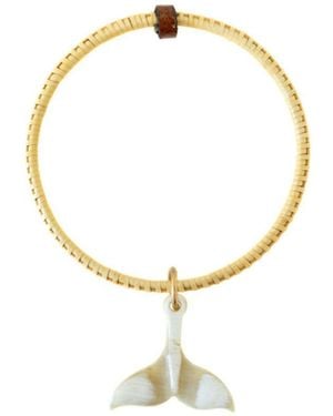 Whale Tail Weaving Neutrals The Nautically Charmed Cabin Boy Bangle - Metallic