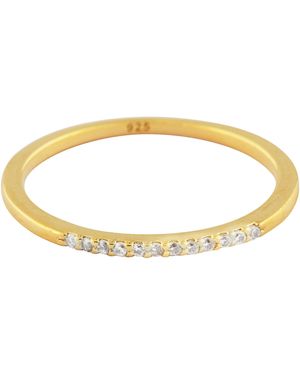 Esterah Sparkling Pave Band - Metallic
