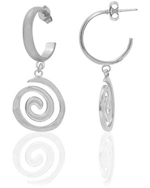 A Weathered Penny Astrid Hoops - White