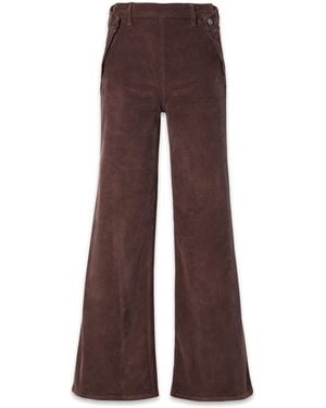 NOEND Dina High Waisted Wide Corduroy - Brown