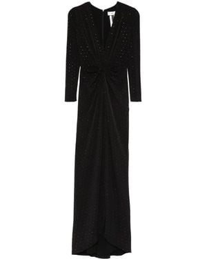 Nissa Rhinestone-Embellished Maxi Dress - Black